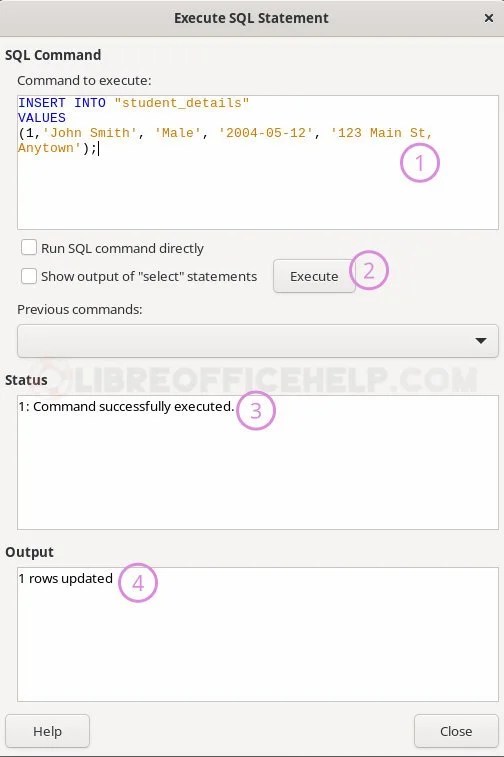 School Result Management System in LibreOffice Base [Projects]