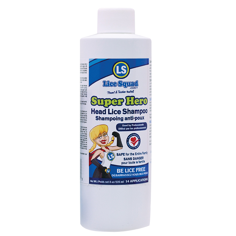 Super Hero Lice Shampoo 14 applications Lice Squad