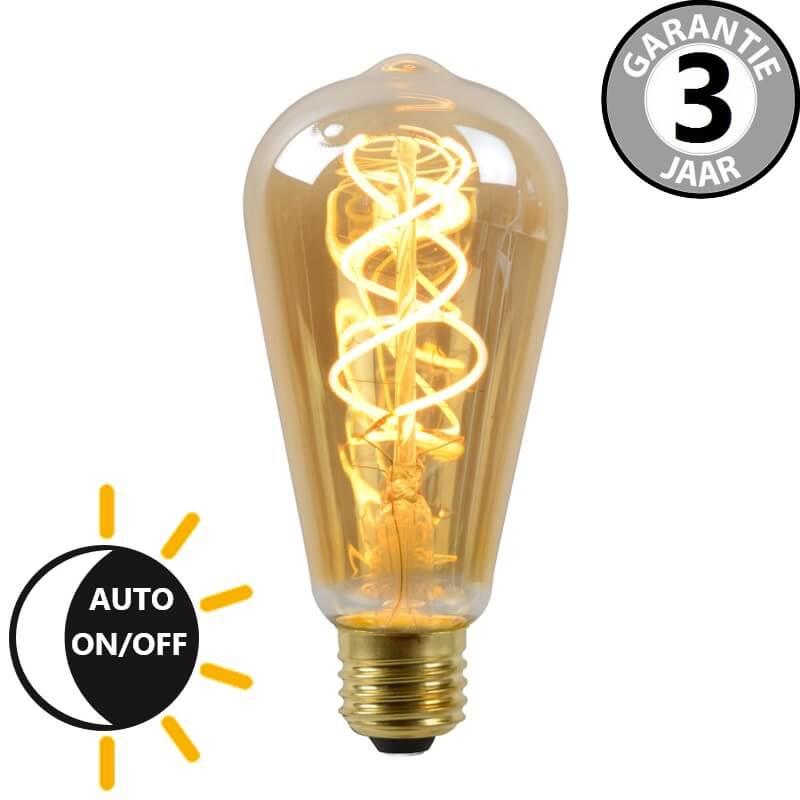 Rustika Led Lamp Met Dag/Nacht Schemersensor 4W (=40W) E27 | Lichtcentrum Hengelo
