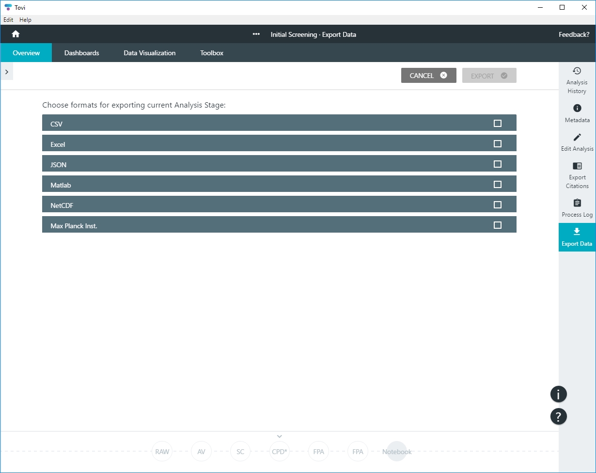 Tovi Exporting from Tovi