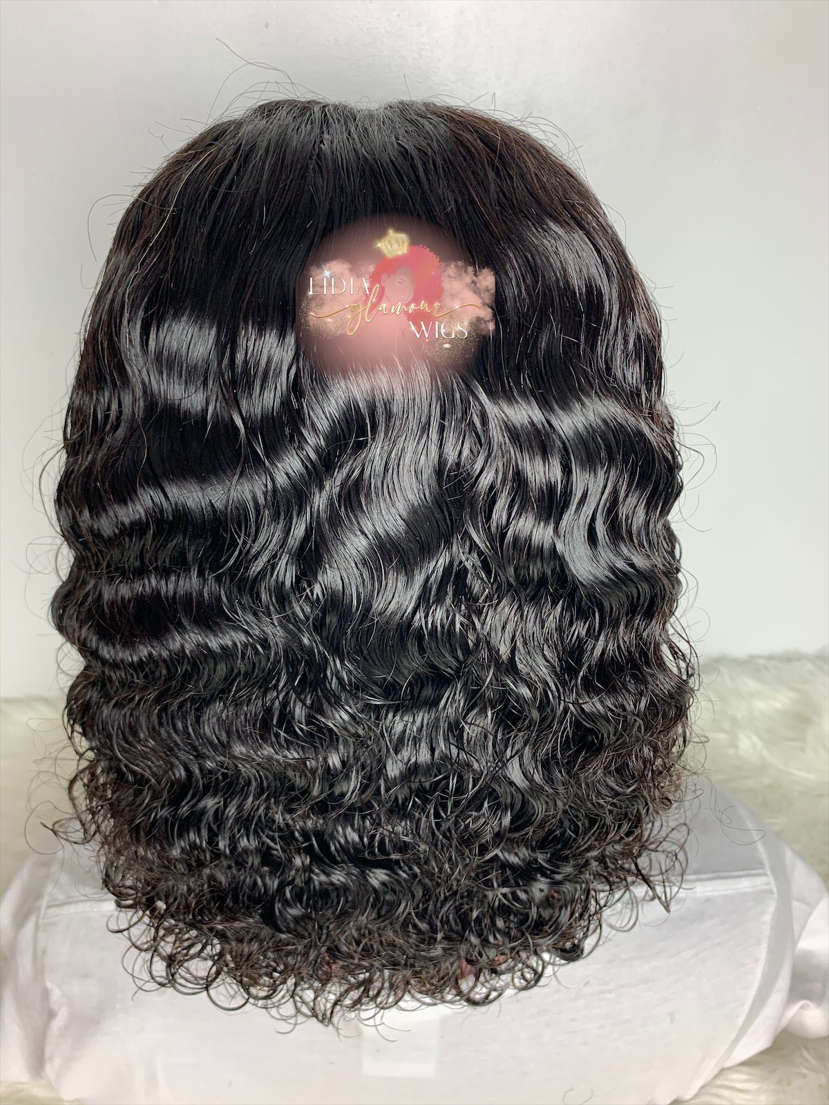 CHRYSTAL WIG HD Front Lace Wig Deep Wave Texture Lidia Glamour Wigs