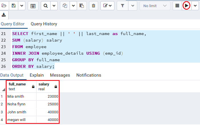 PostgreSQL GROUP BY立地货