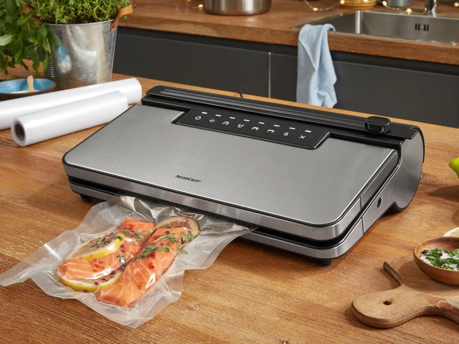 SILVERCREST® Appareil de mise sous vide, 160 W, roulea…