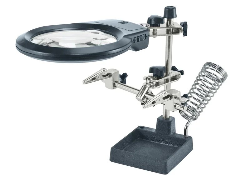 POWERFIX Loupe à LED pour travaux de précision