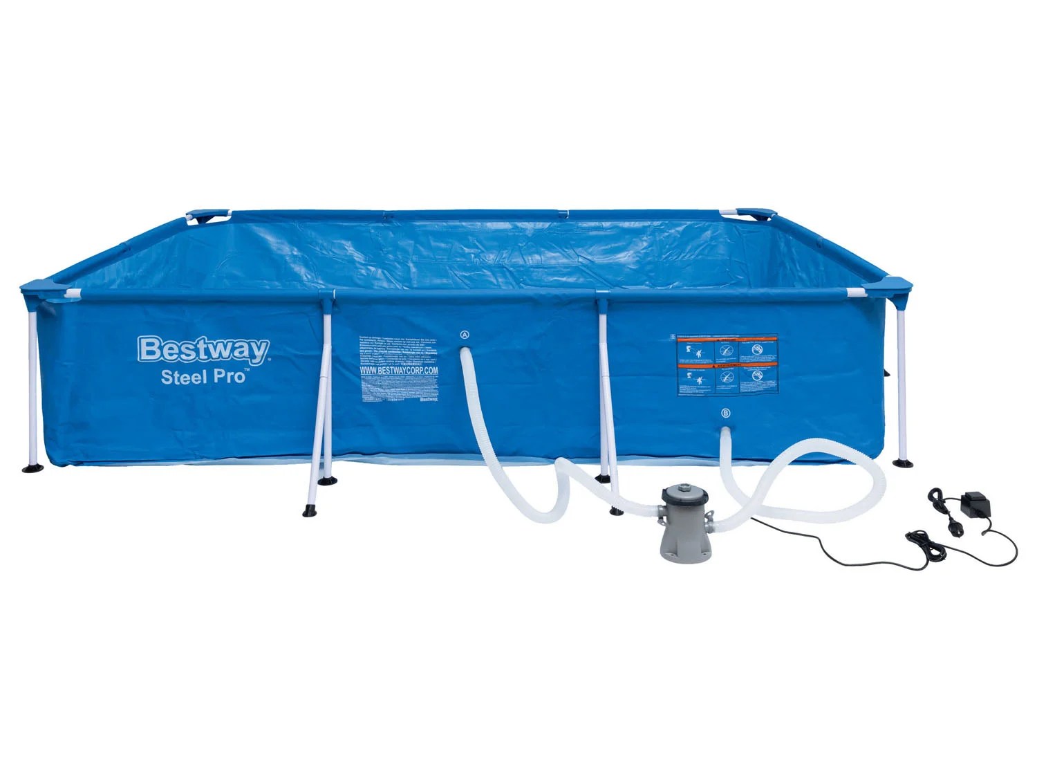 Bestway Zwembad »Steel Pro«, 300 X 201 X 66 Cm