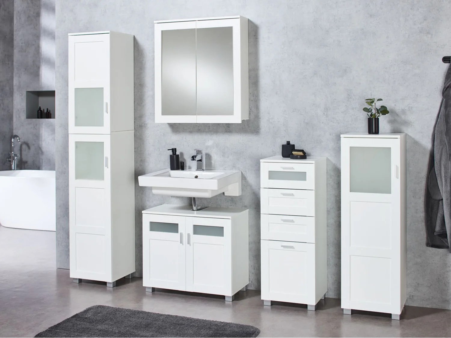 LIVARNO home Armoire de toilette à miroir, 69 x 76 x 1…