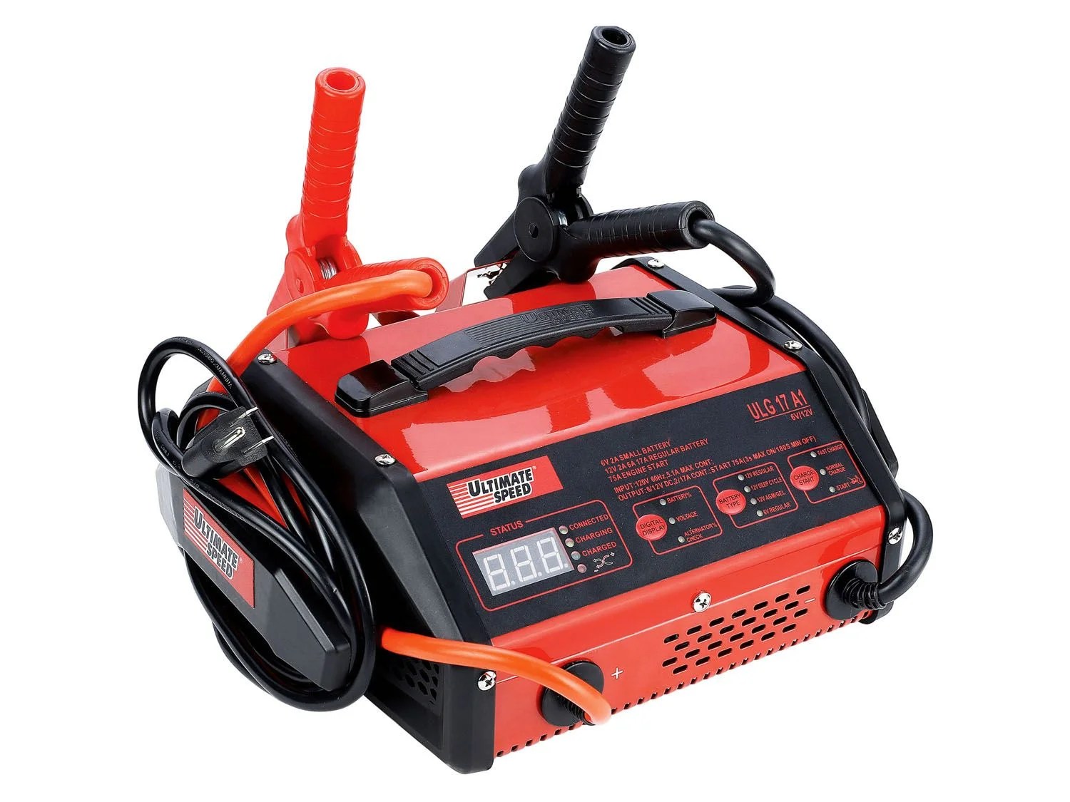 ULTIMATESPEED® Chargeur de batterie pour voiture avec aide au démarrage