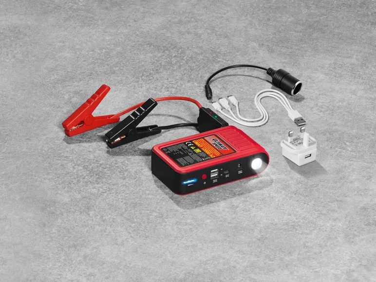 ULTIMATE SPEED® Chargeur Powerbank 12 000 mAh avec aide au démarrage - Lidl .be