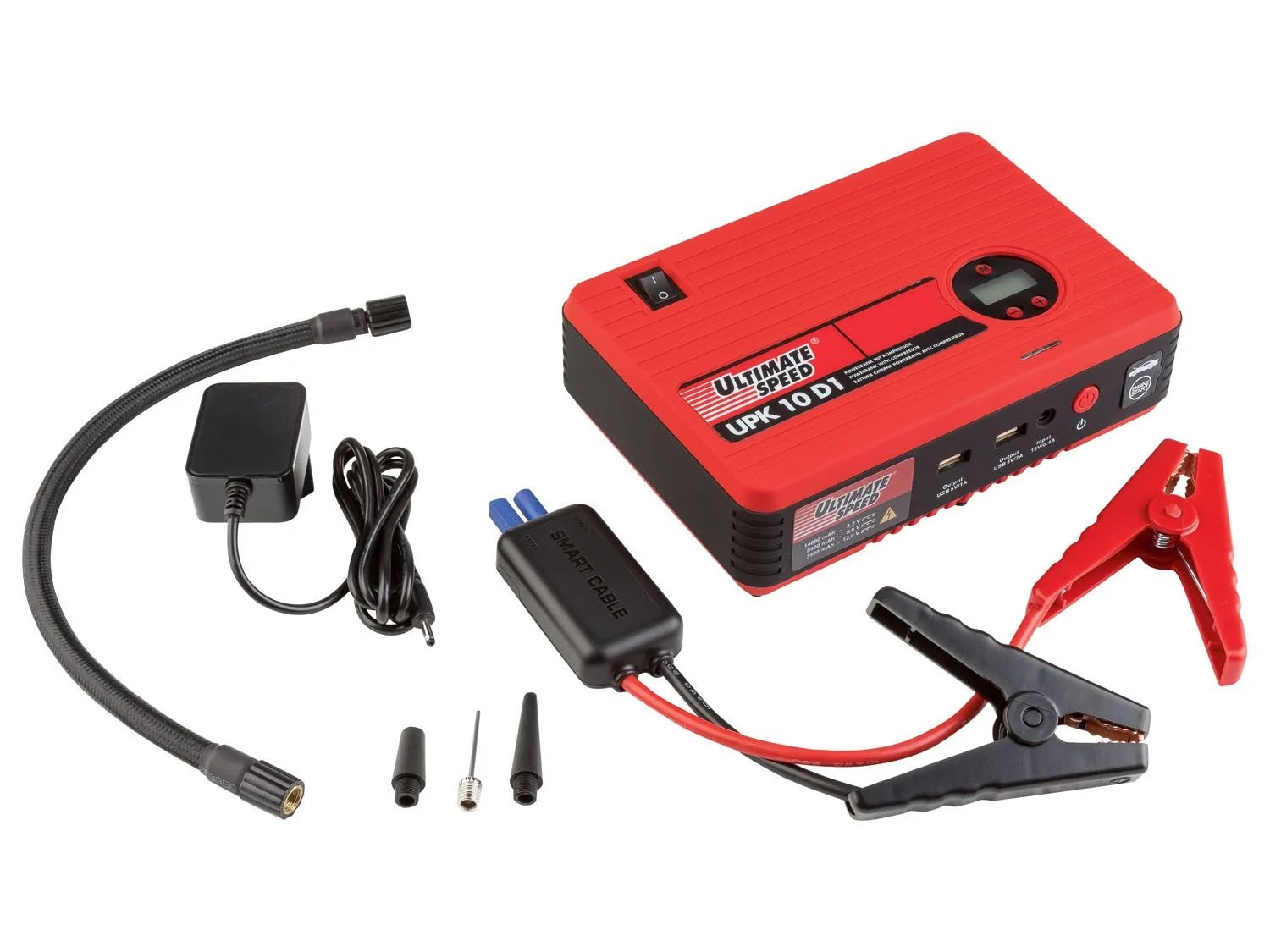 ᐉ ULTIMATE SPEED® Startovací powerbanka s kompresorem UPK 10 D1 / CZ