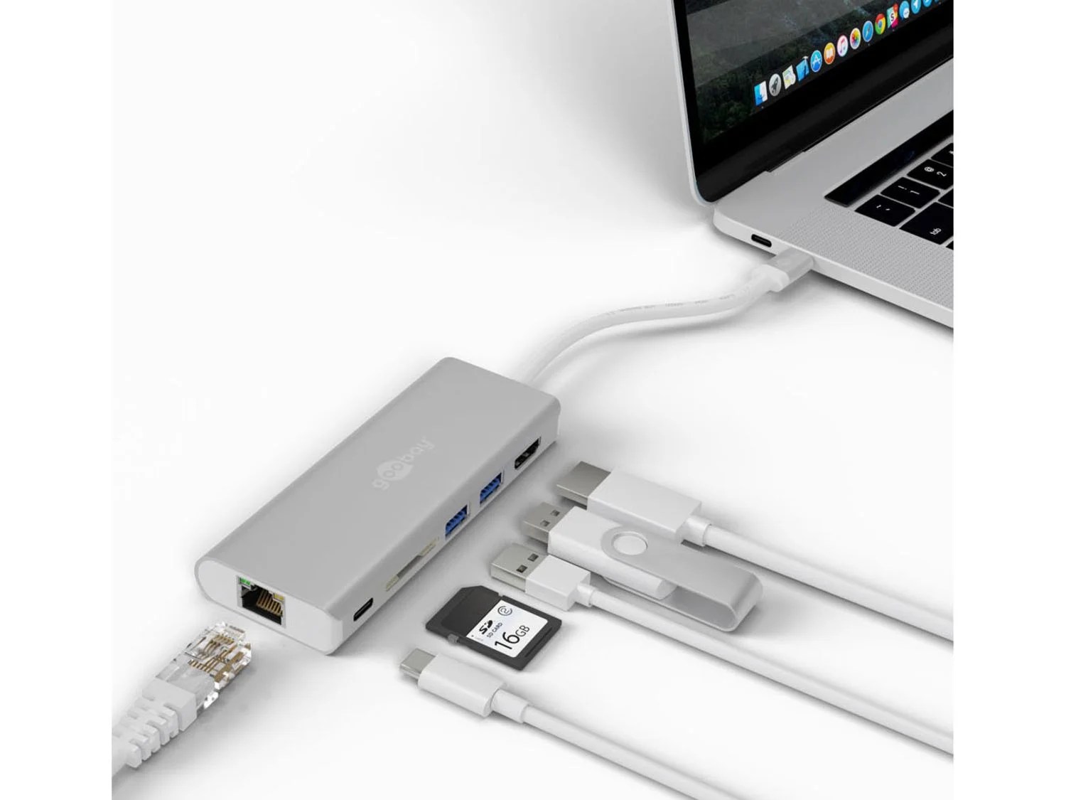Goobay 6in1 USBC™MultiportAdapter, silber LIDL