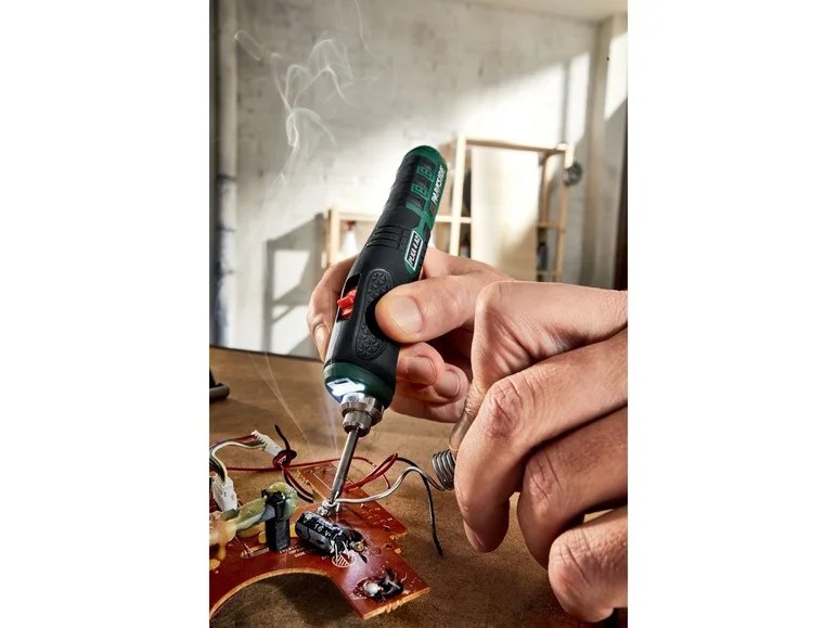 PARKSIDE® PARKSIDE® Akku-Lötkolben »PLKA 4«, mit gummi…