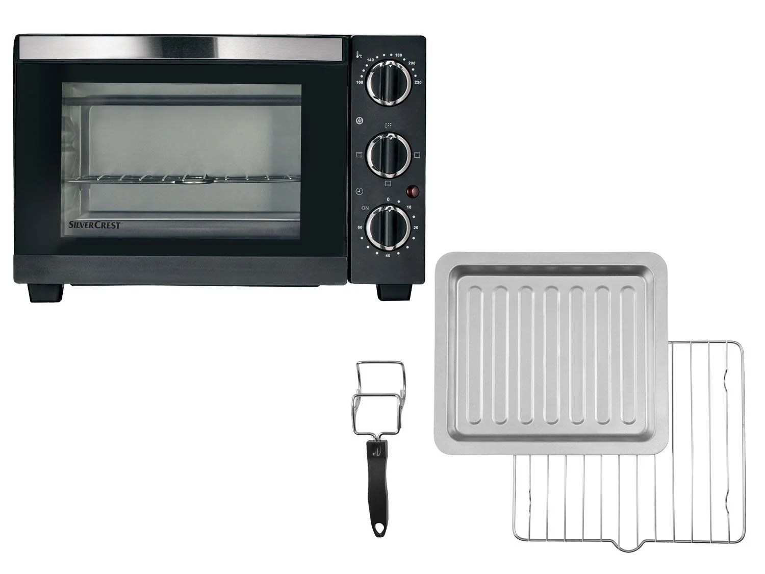 SILVERCREST® SILVERCREST® Mini-Backofen SGB 1200 E1, s…
