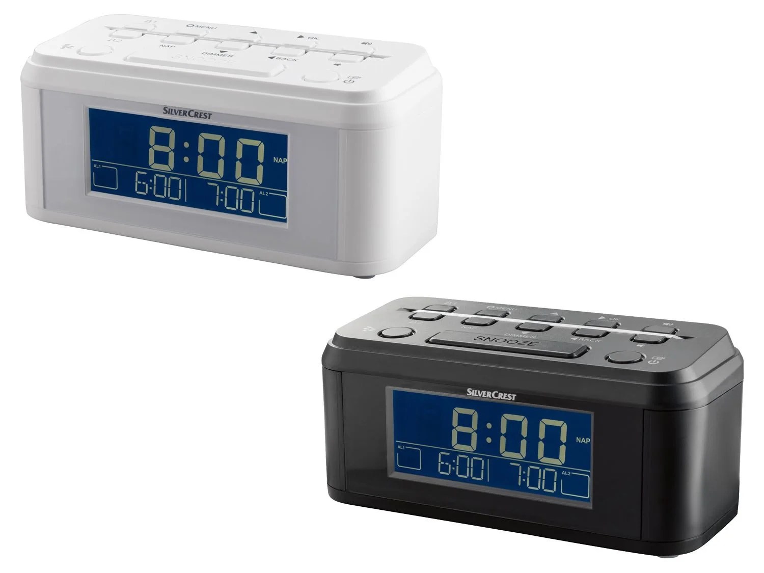 SILVERCREST® Radiowecker »DAB Big Button SWDR 50 A1«,