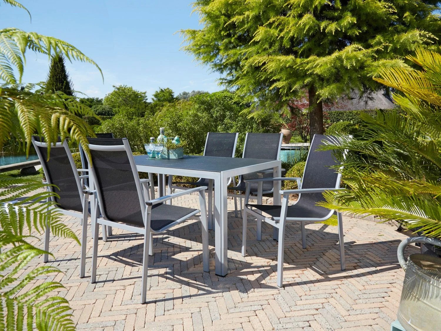 ᐉ greemotion Gartenmöbel Set »Monza II«, mit Aluminiumgestell und