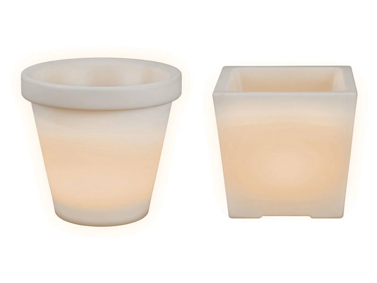 LIVARNO LUX® Blumentopf, mit Solarbeleuchtung, 4 LEDs,…