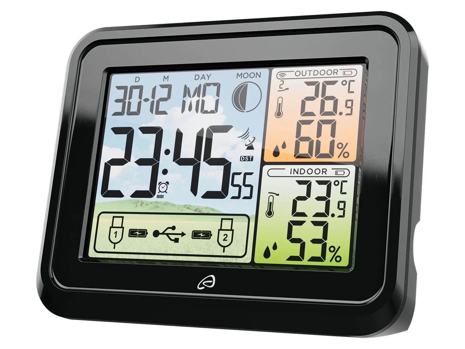 AURIOL® AURIOL® Funk Wetterstation, mit Farbdisplay un…