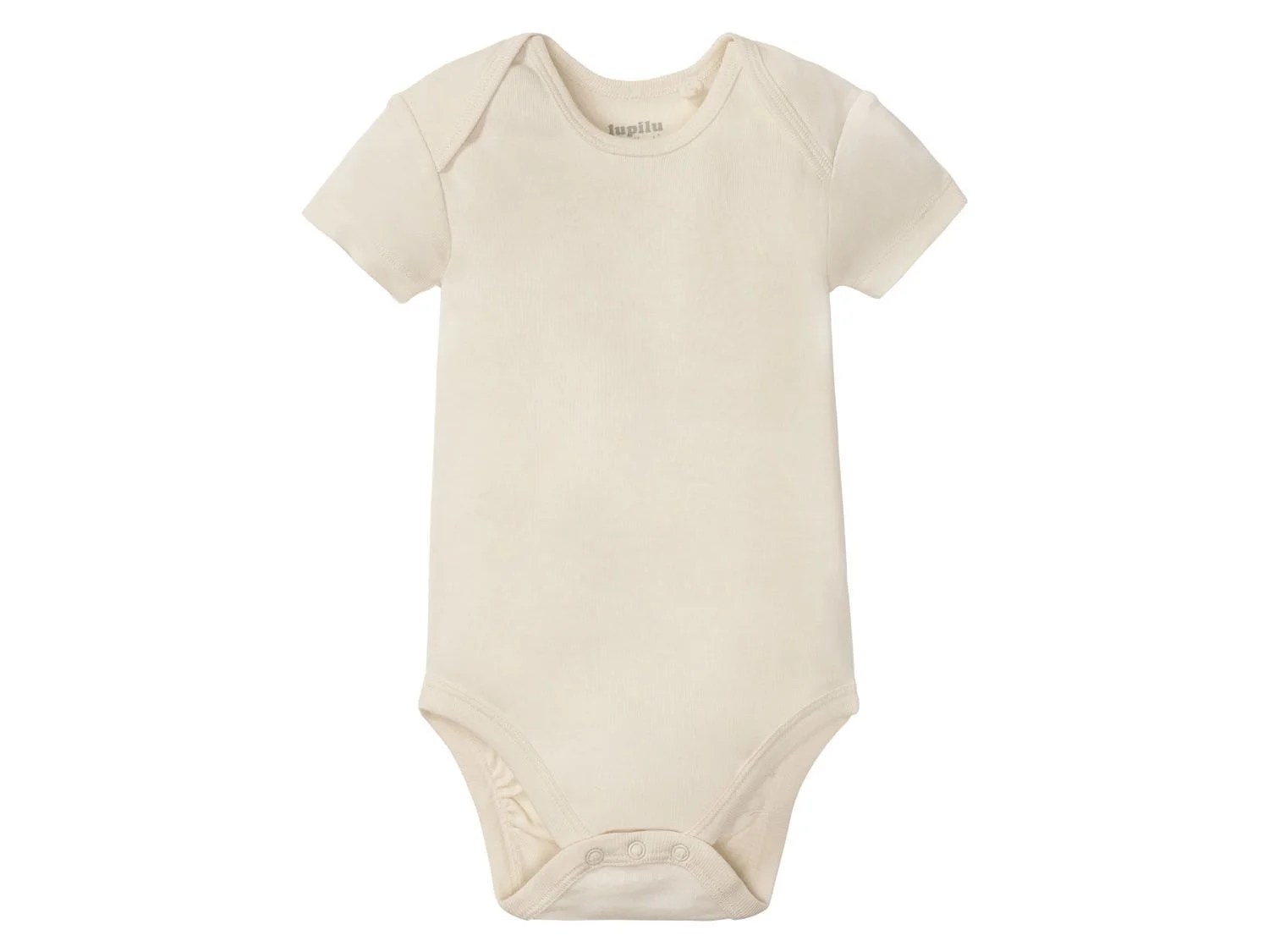 lupilu® Baby Bodys, 5 Stück, aus reiner BioBaumwolle