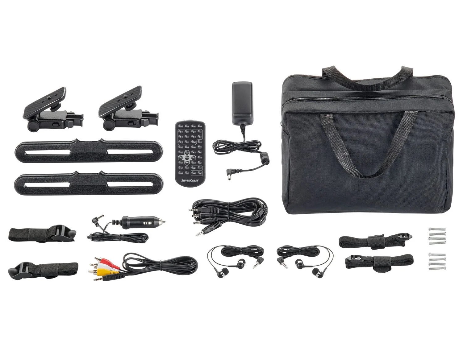 SILVERCREST® Portabler DVD Player mit 2 x 9 Bildschirm…