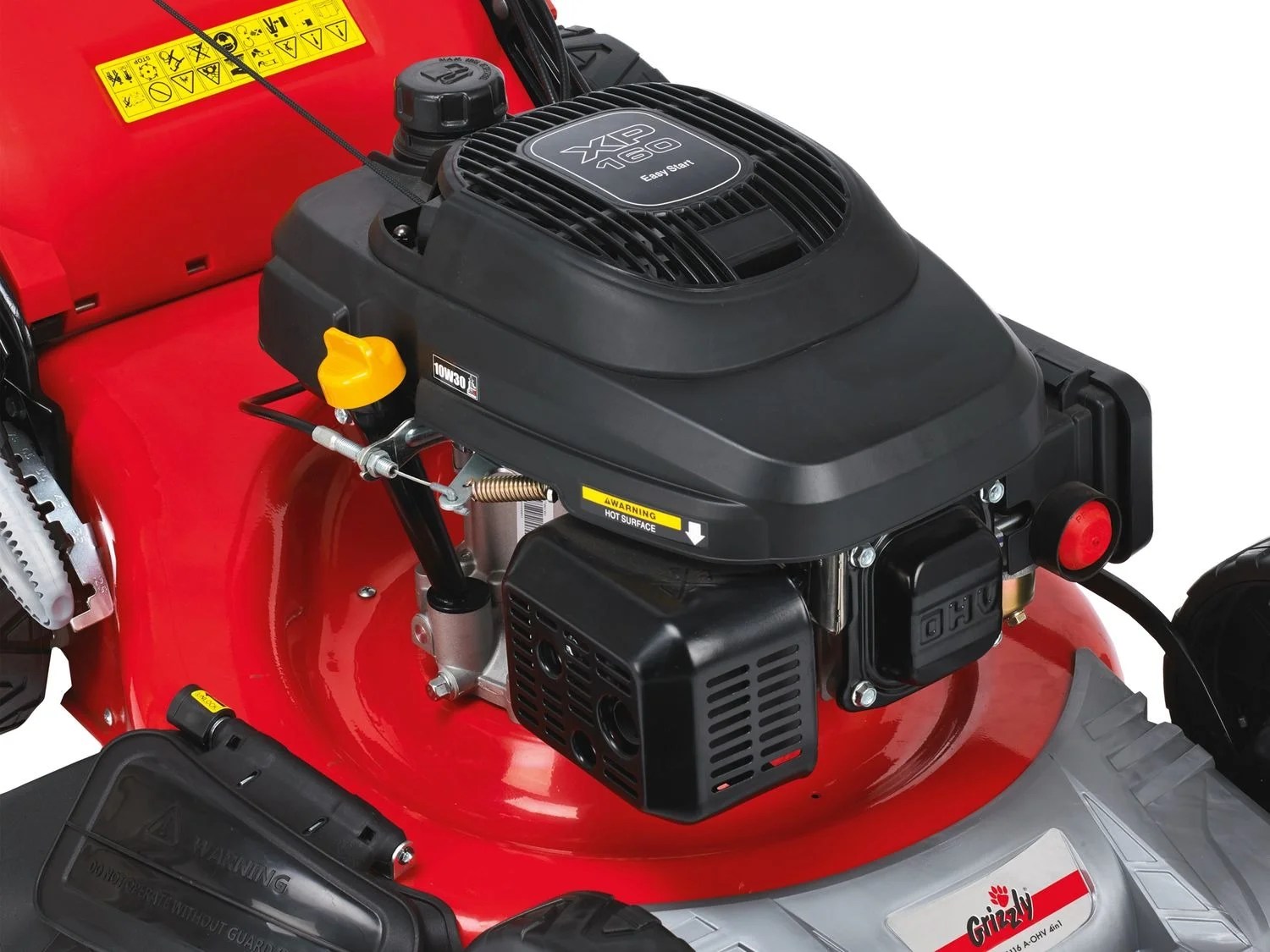 Grizzly Grizzly Benzinrasenmäher BRM 5116 A-OHV 4 in 1