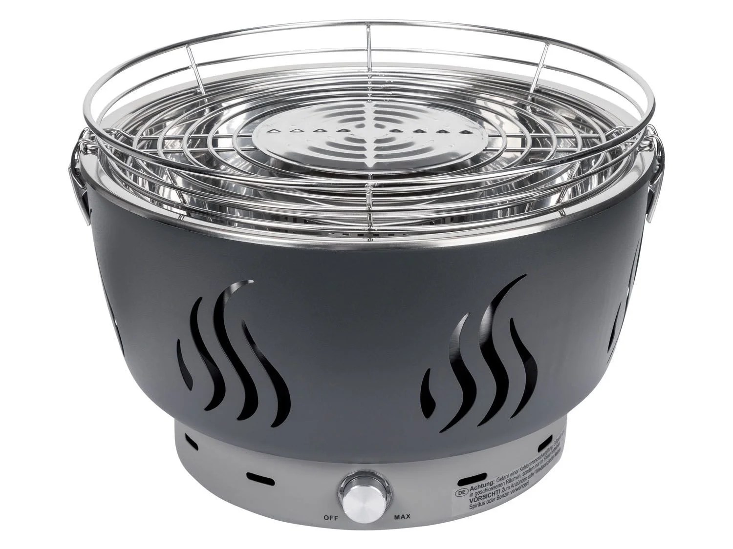 Holzkohlegrill, mit aktiver Belüftung, aus Stahl | LIDL