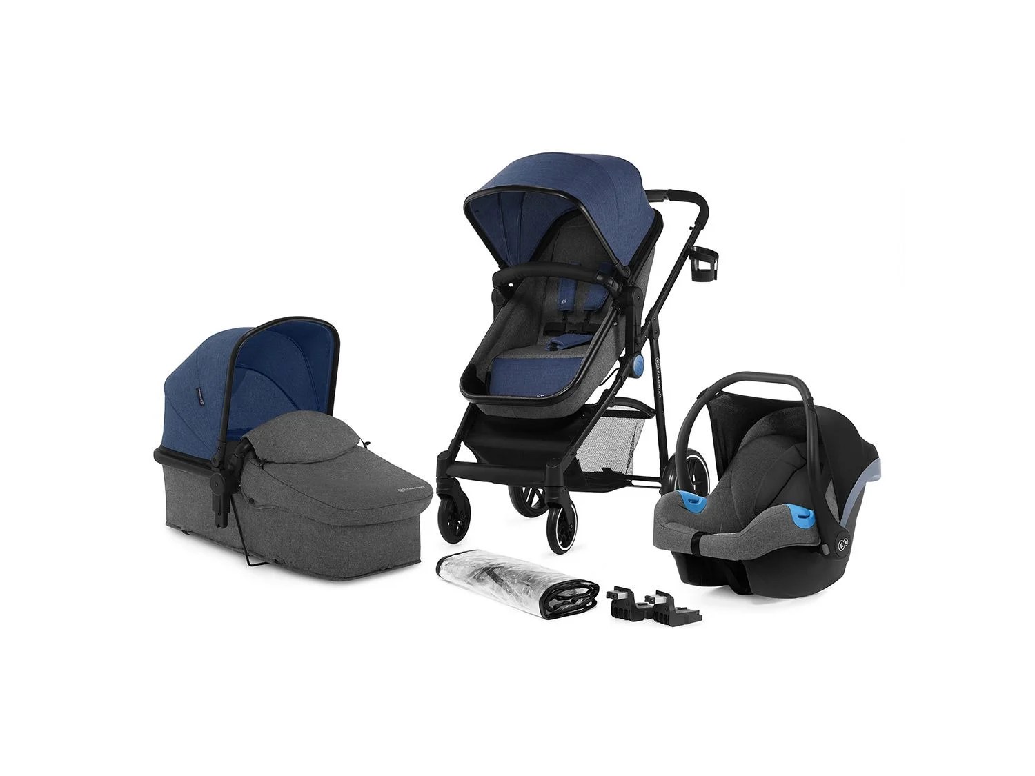 Kinderkraft 3In1 Kinderwagen »Rome«, Travel System Mit…