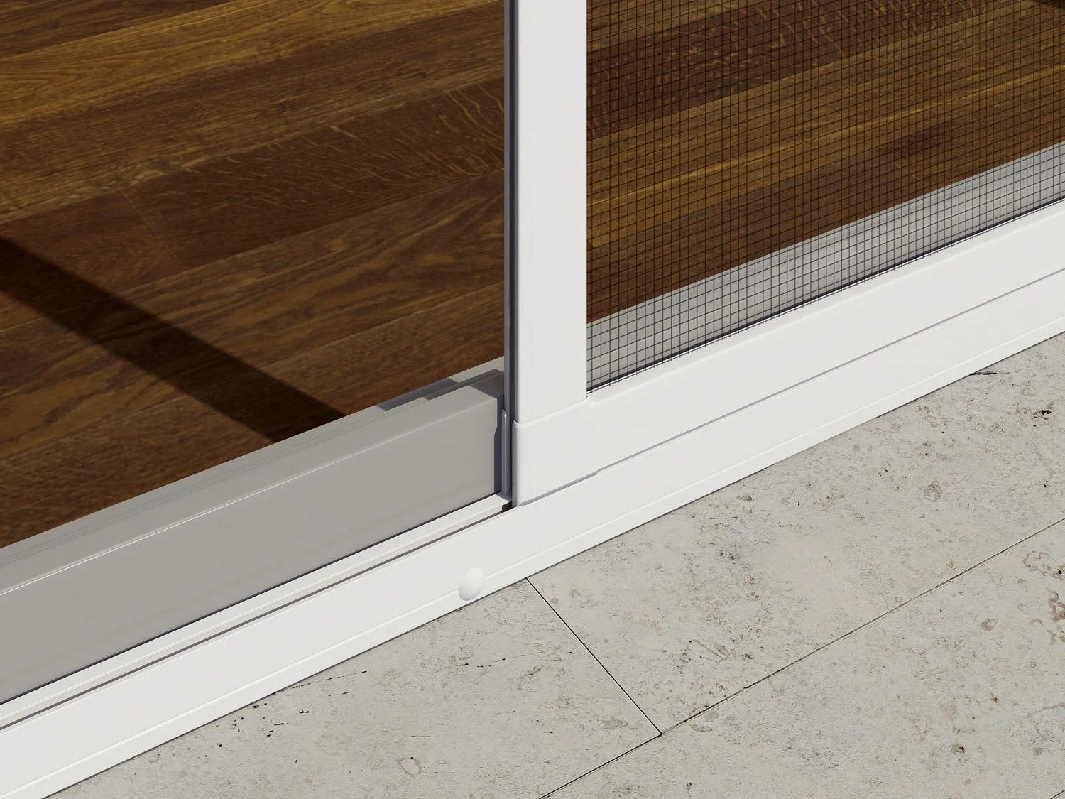 wip Insektenschutz-Schiebetür, Aluminium, Komplettbaus…