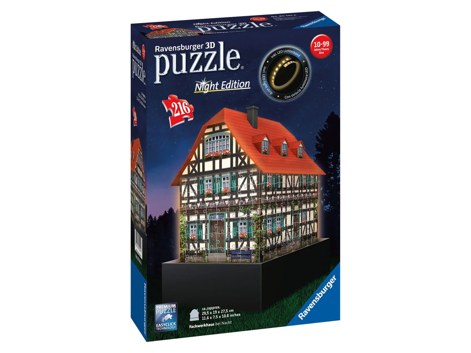 Ravensburger 3D Puzzle Gebäude, 216teilig, mit LEDLi…