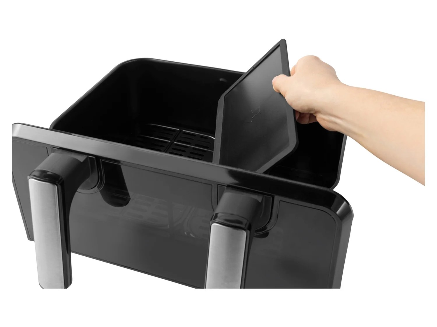 Salter Heißluftfritteuse Dual EK5728, mit Trennwand 2x…