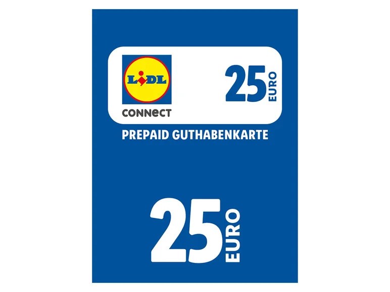 Lidl Connect Guthabenkarte über 25€ LIDL