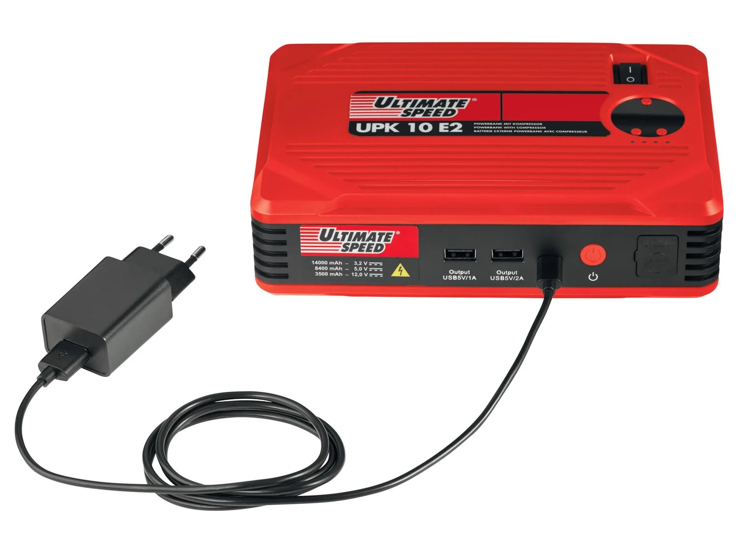 ᐉ ULTIMATE SPEED® Autostarthilfe mit Kompressor und Powerbank / DE