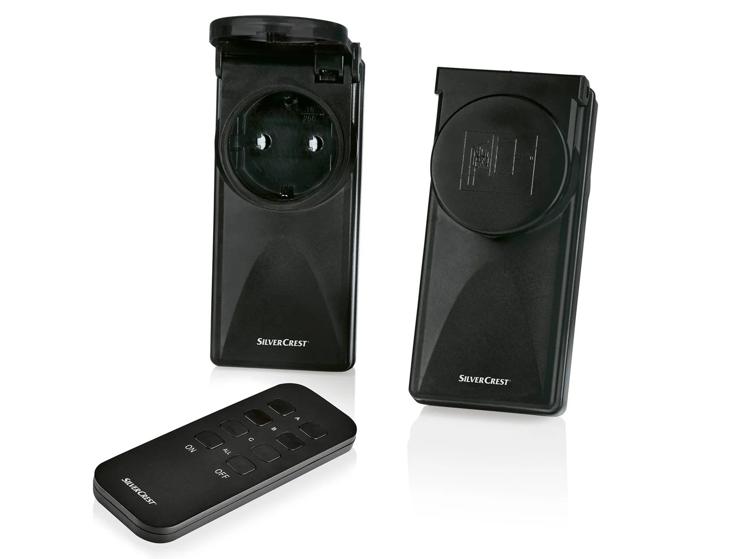 SILVERCREST® Funksteckdosen-Set, mit Fernbedienung, 5-…
