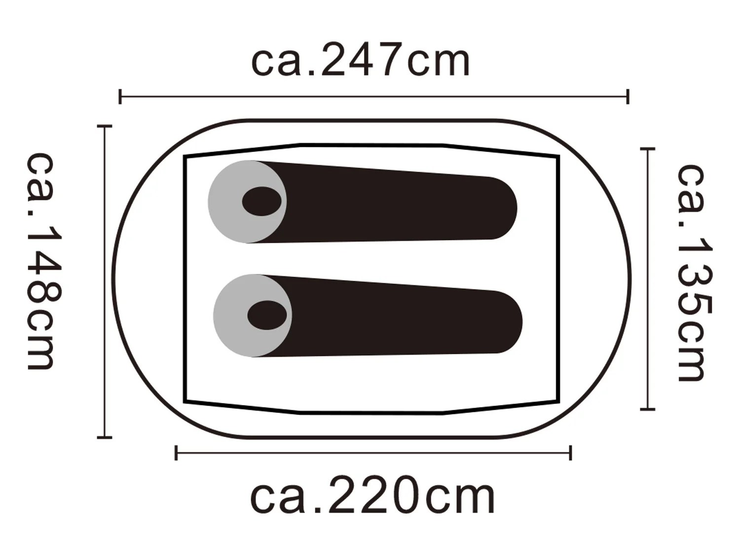 Rocktrail PopupCampingzelt für 2 Personen LIDL
