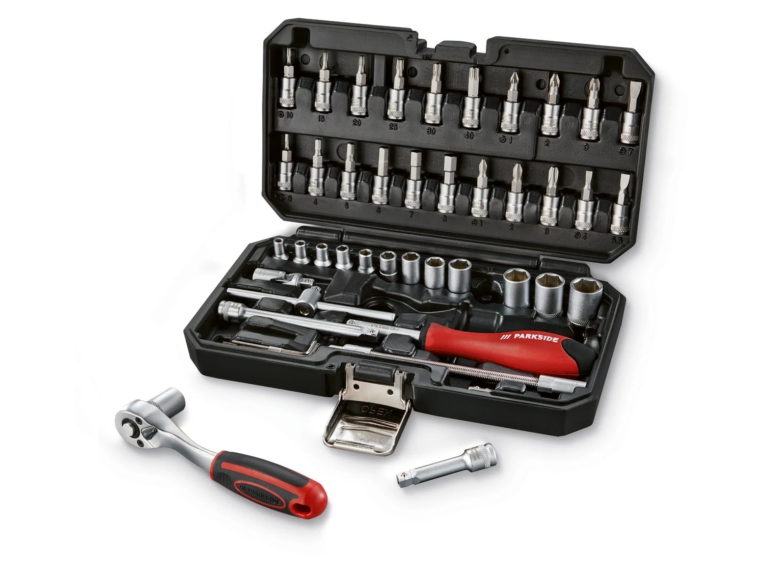 Angebot Lidl PARKSIDE® Ratschen-Set, 46-teilig, mit