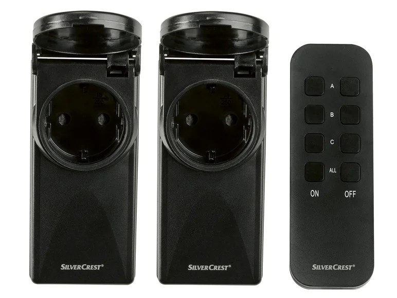 SILVERCREST® Funksteckdosen-Set, mit Fernbedienung, 5-…