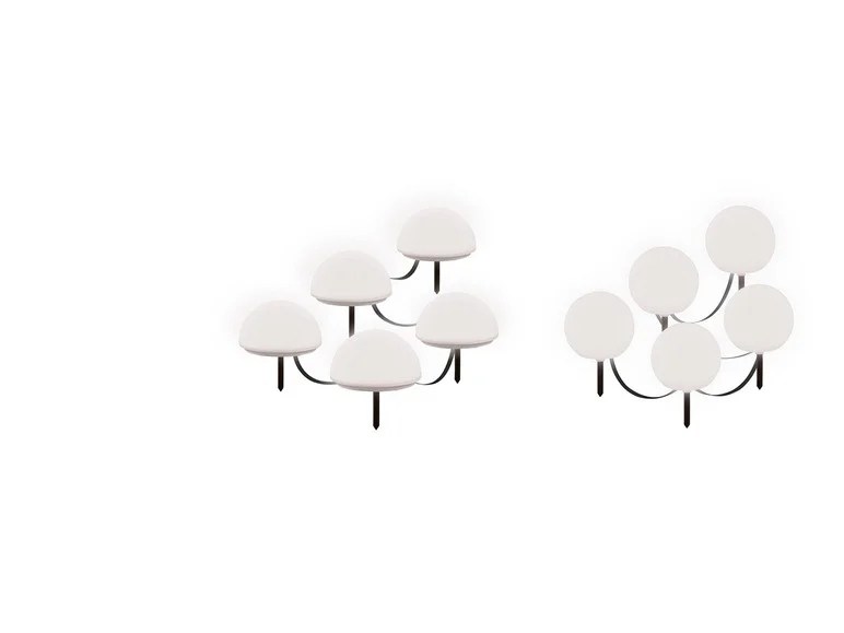 LIVARNO home LED Bodenlichterkette, 5er, dimmbar, Zigb…