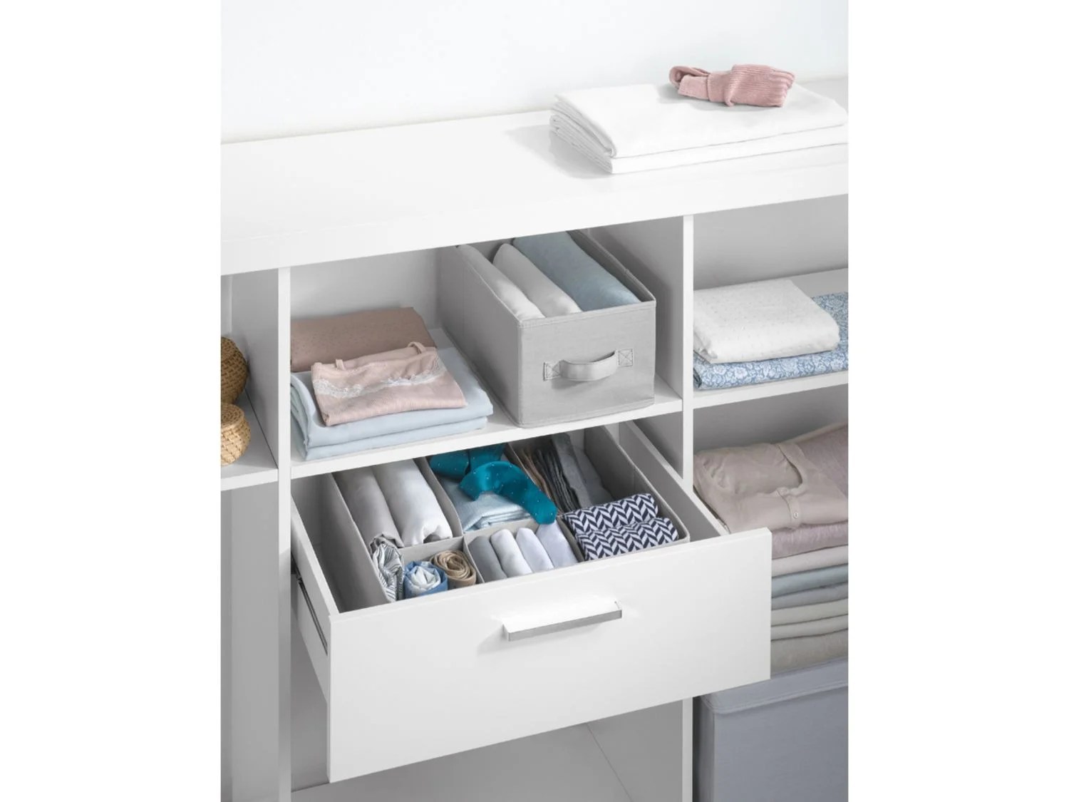 LIVARNO LIVING® Schubladenaufbewahrung, 2teilig, zusammenfaltbar, mit