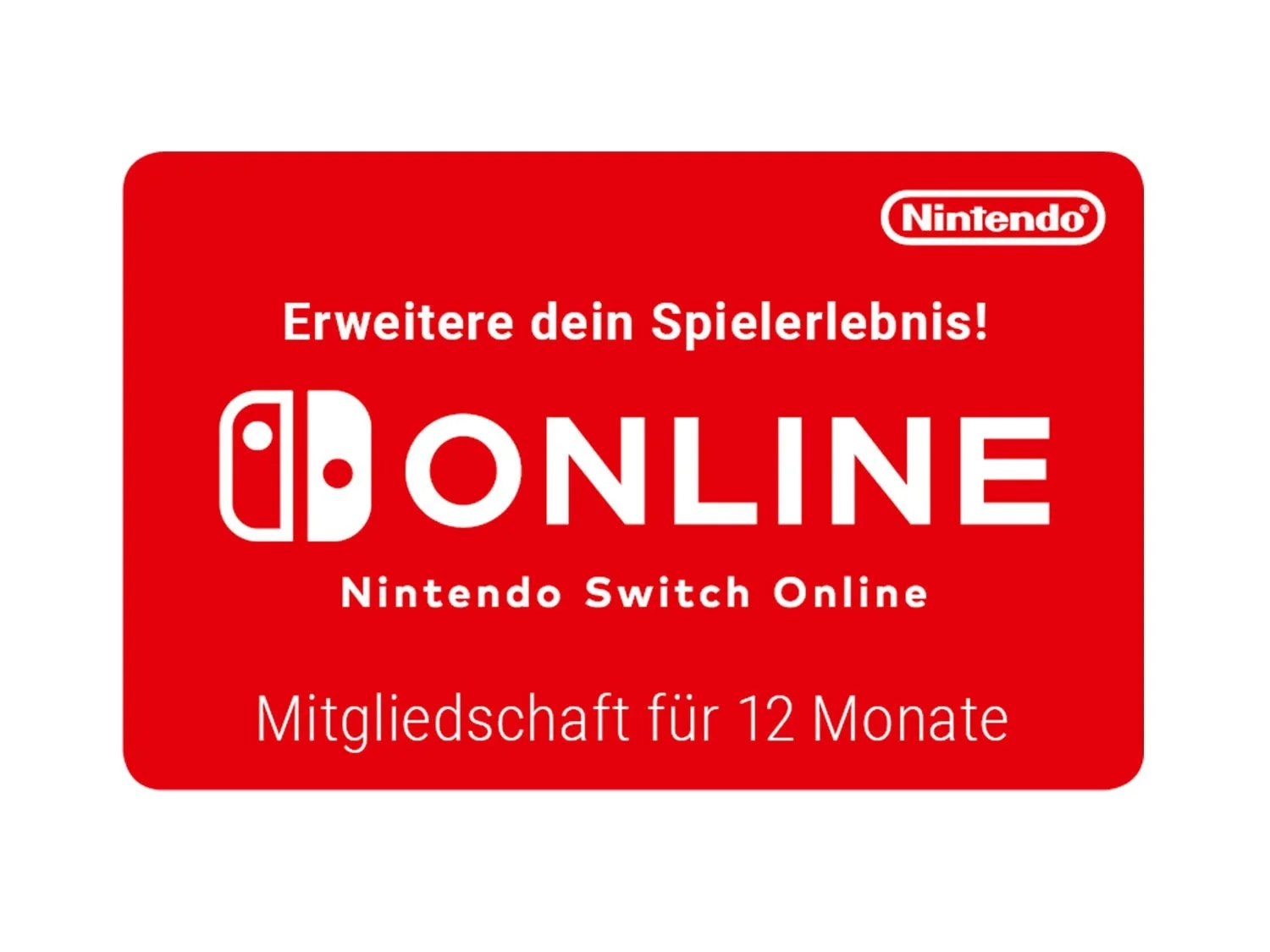 Digitaler Code für Nintendo Switch Online 12monatige Mitgliedschaft
