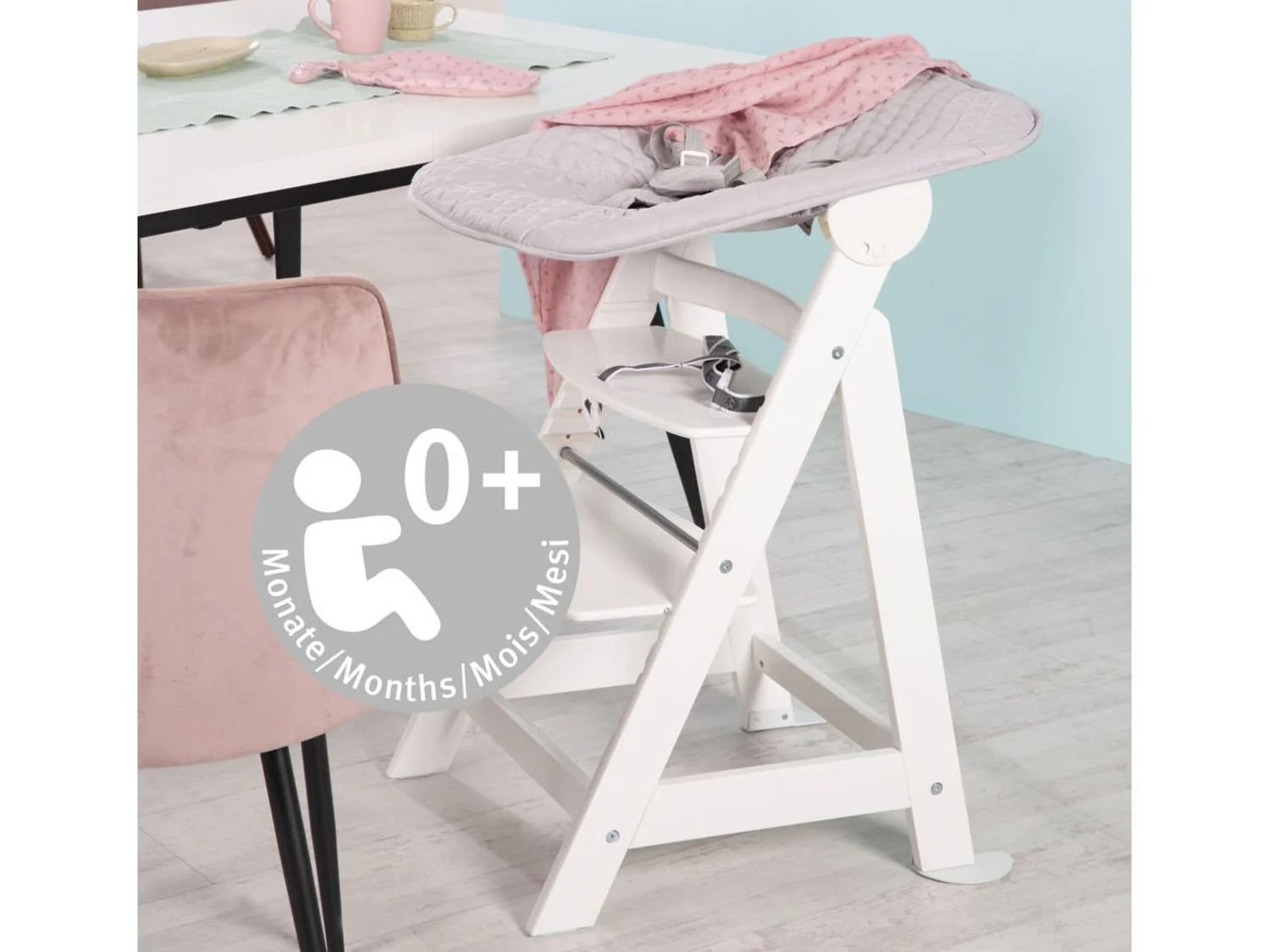 roba Treppenhochstuhl »Born up«, 2in1Set mit Aufsatz
