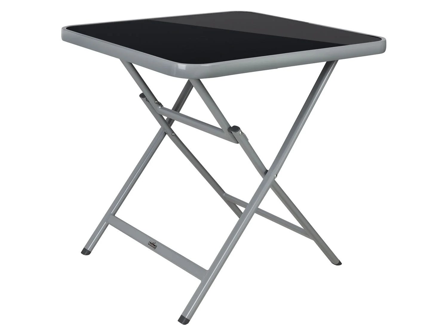 FLORABEST Glastisch Houston Aluminium, klappbar, Grau Lidl.de