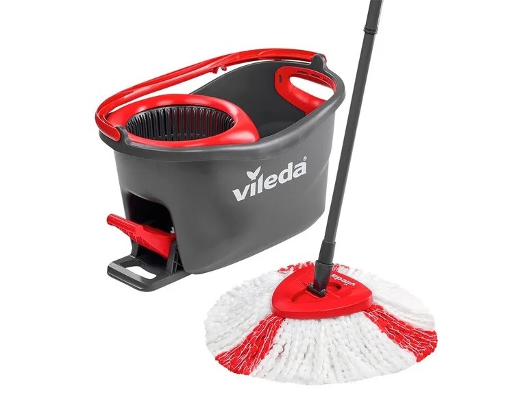 vileda BodenwischerSet »Turbo EasyWring & Clean«, Wischmop und Eimer mit Powerschleuder Lidl.de