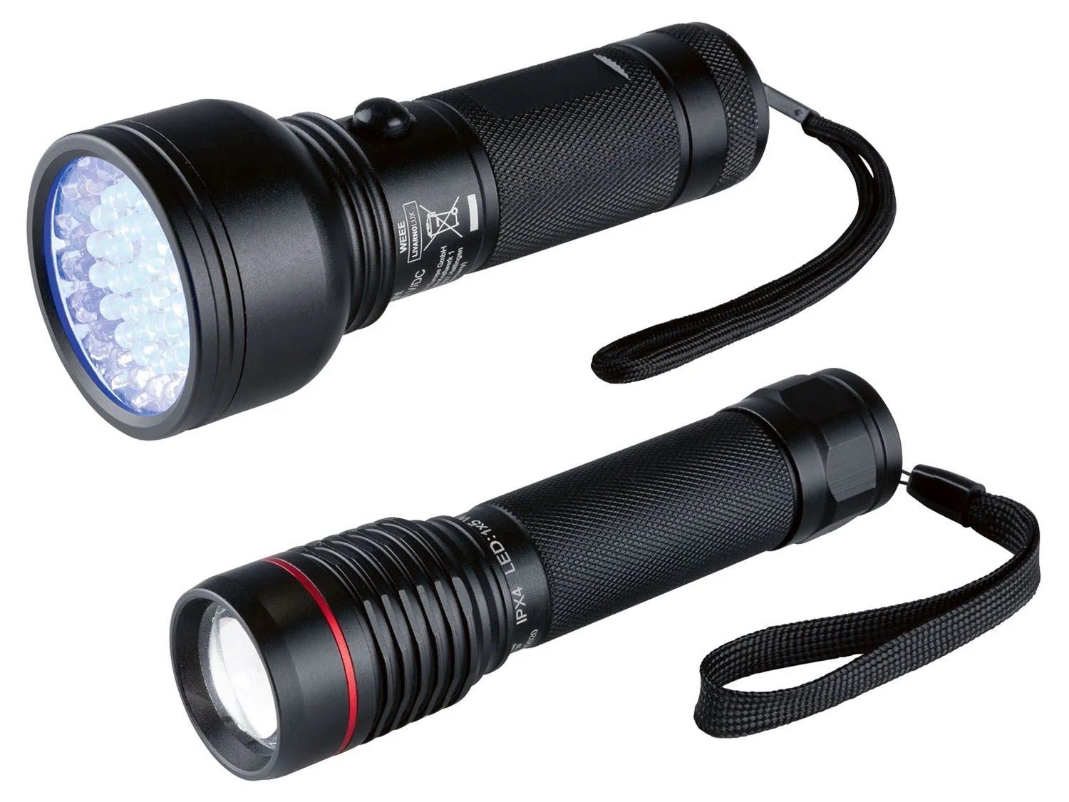 LIVARNO LUX® Taschenlampe, mit gummiertem Druckschalter - Lidl.de