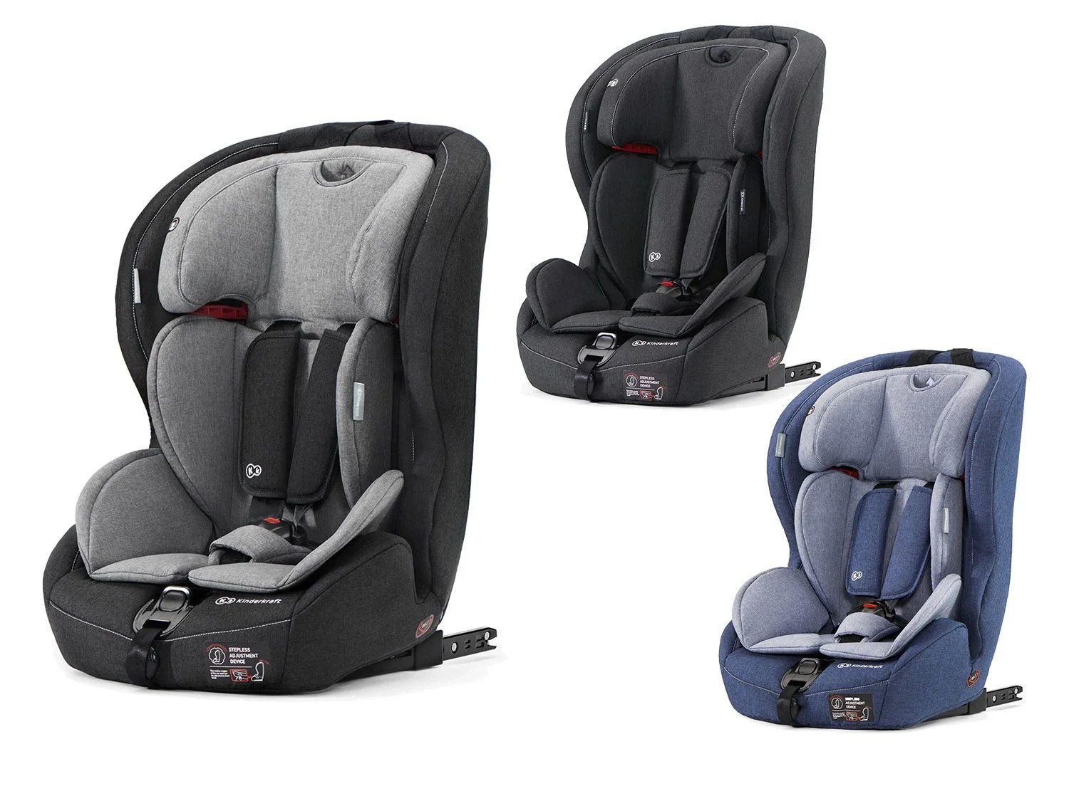 Kinderkraft Kindersitz »SafetyFix«, Isofix, 10fach höhenverstellbare Kopfstütze Lidl.de