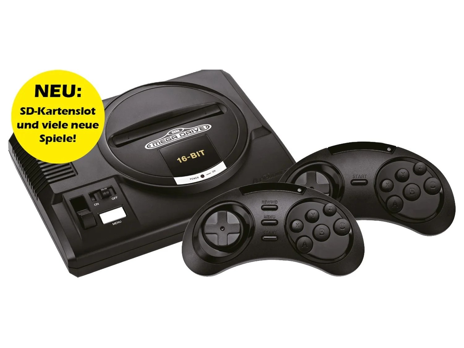AT Games Spielekonsole SEGA MegaDrive Flashback HD Version 2019 Retro Lidl.de