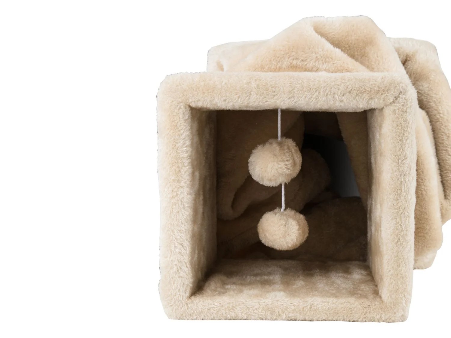 ZOOFARI® Katzentunnel 2in1, 106 cm Länge, zu einer Höhle