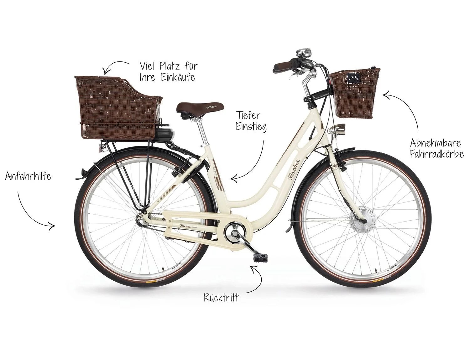 FISCHER EBike »Retro ER 1804«, 28 Zoll, 80 km Reichweite Lidl.de