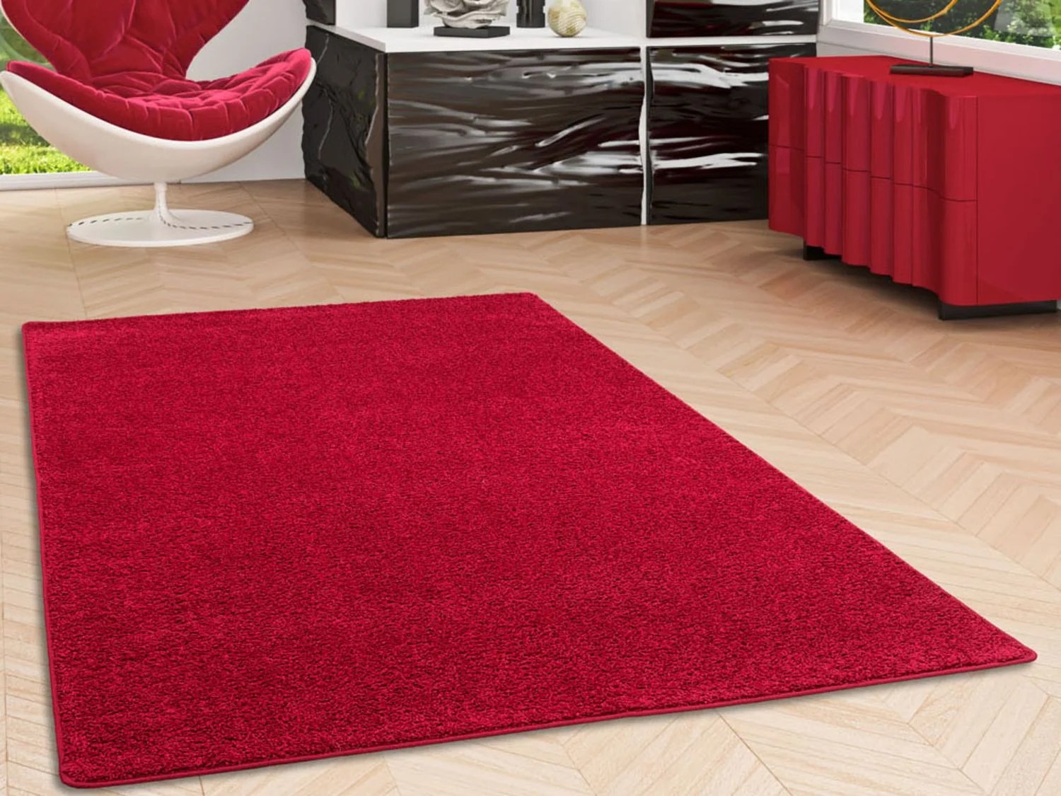 Snapstyle Hochflor Velours Teppich Mona Lidl.de