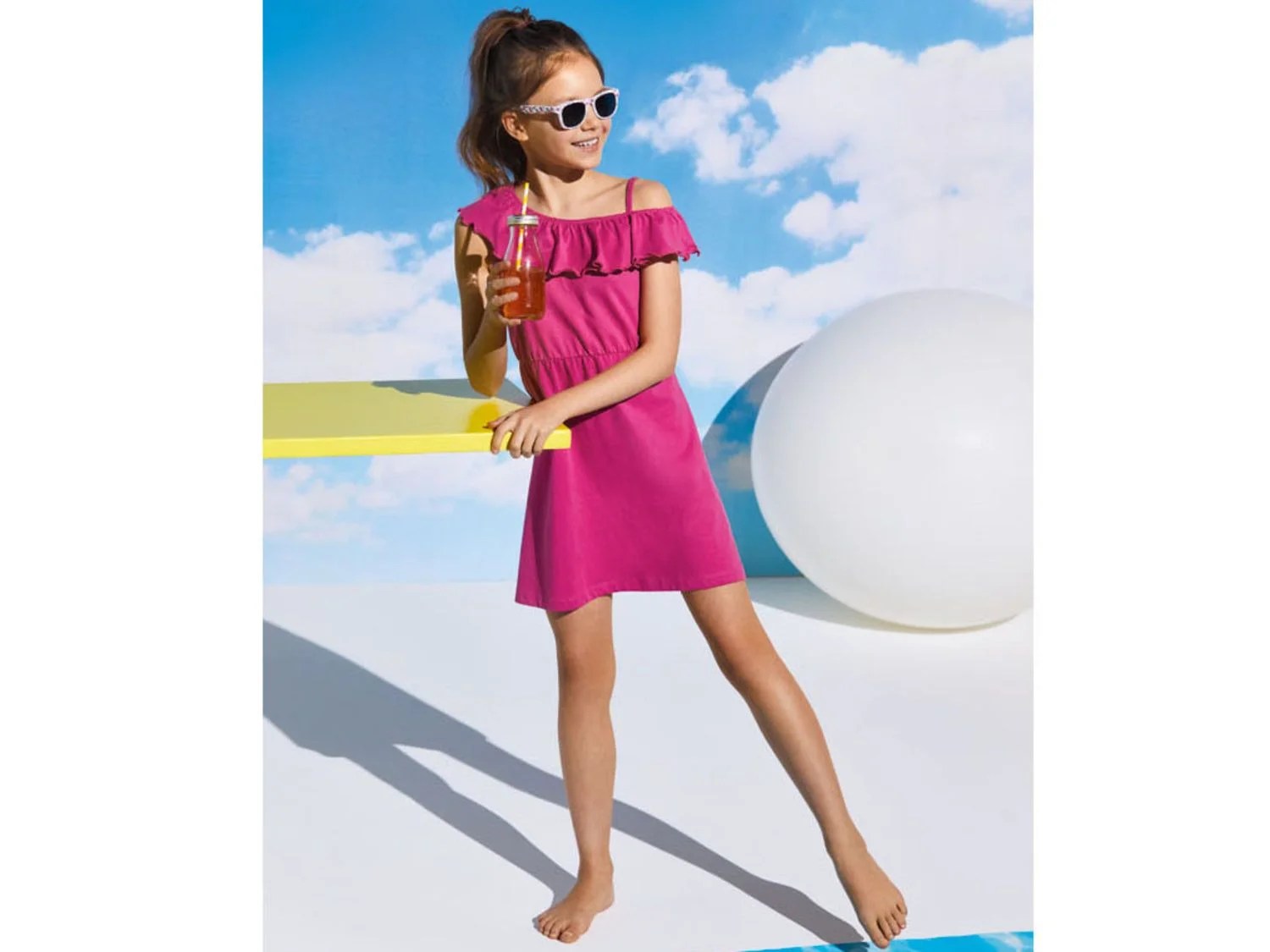 PEPPERTS® Kleid Mädchen, aus Baumwolle LIDL