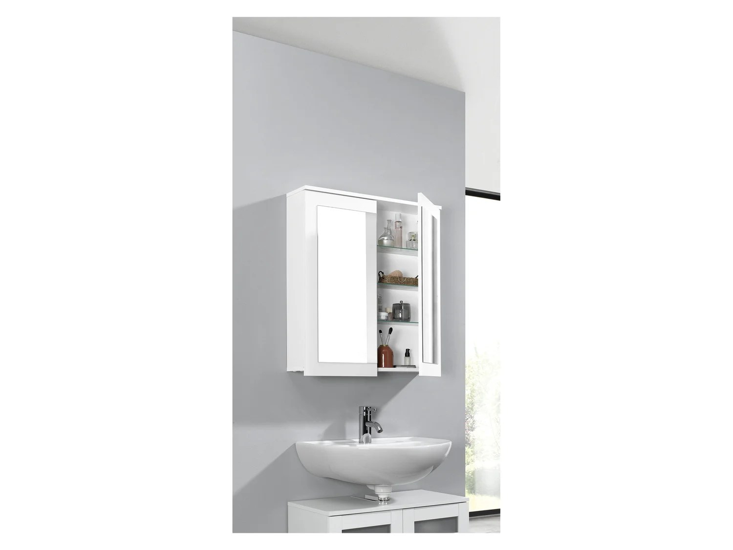 LIVARNO home Armoire de toilette miroir Basel LIDL