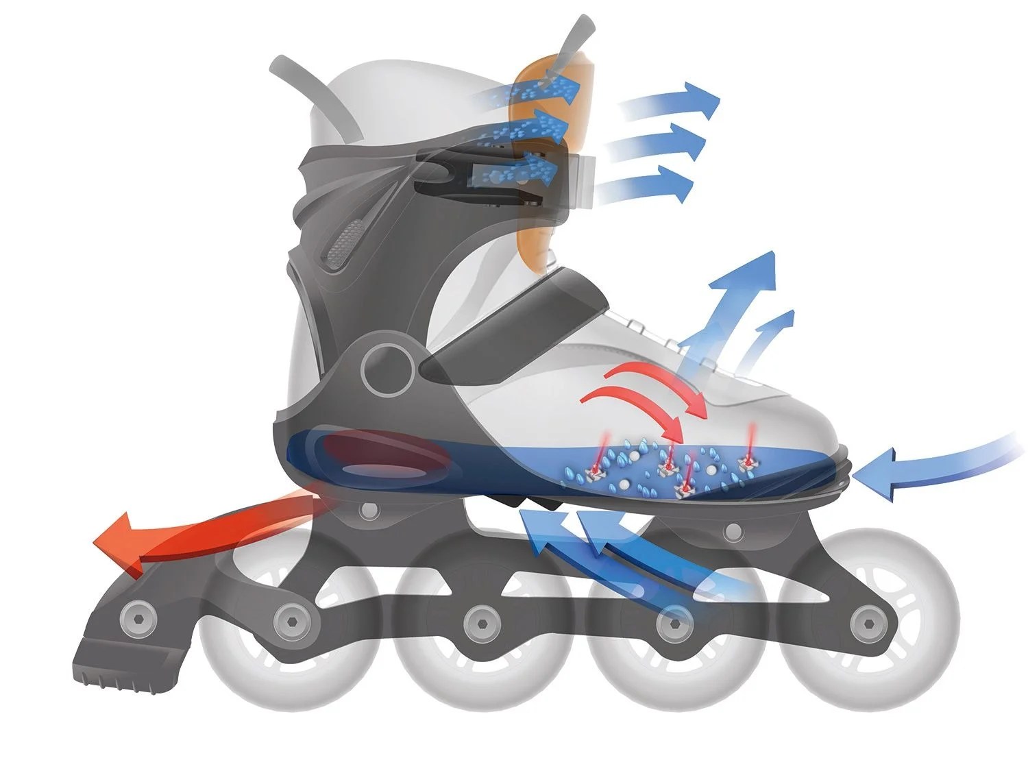 CRIVIT Dames inline skates maat 3839