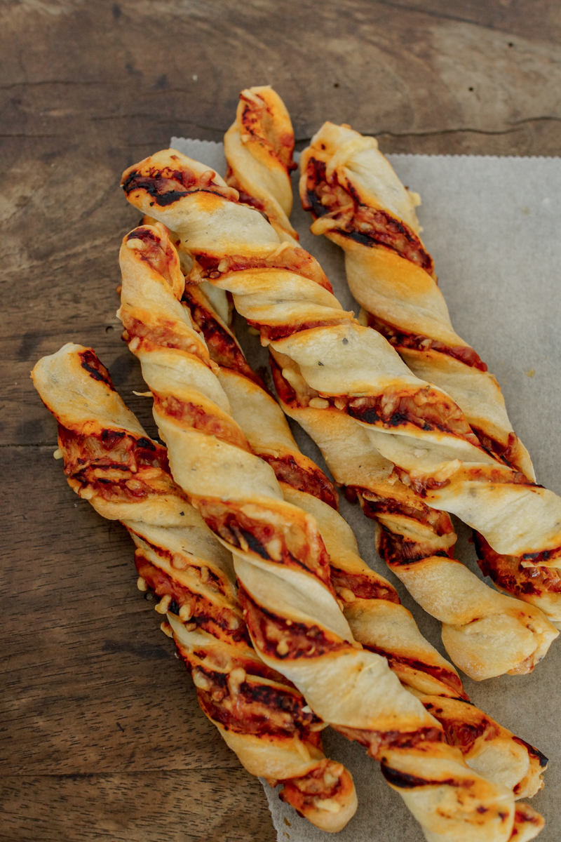 Schneller Snack Gedrehte Pizzastangen LieberBacken